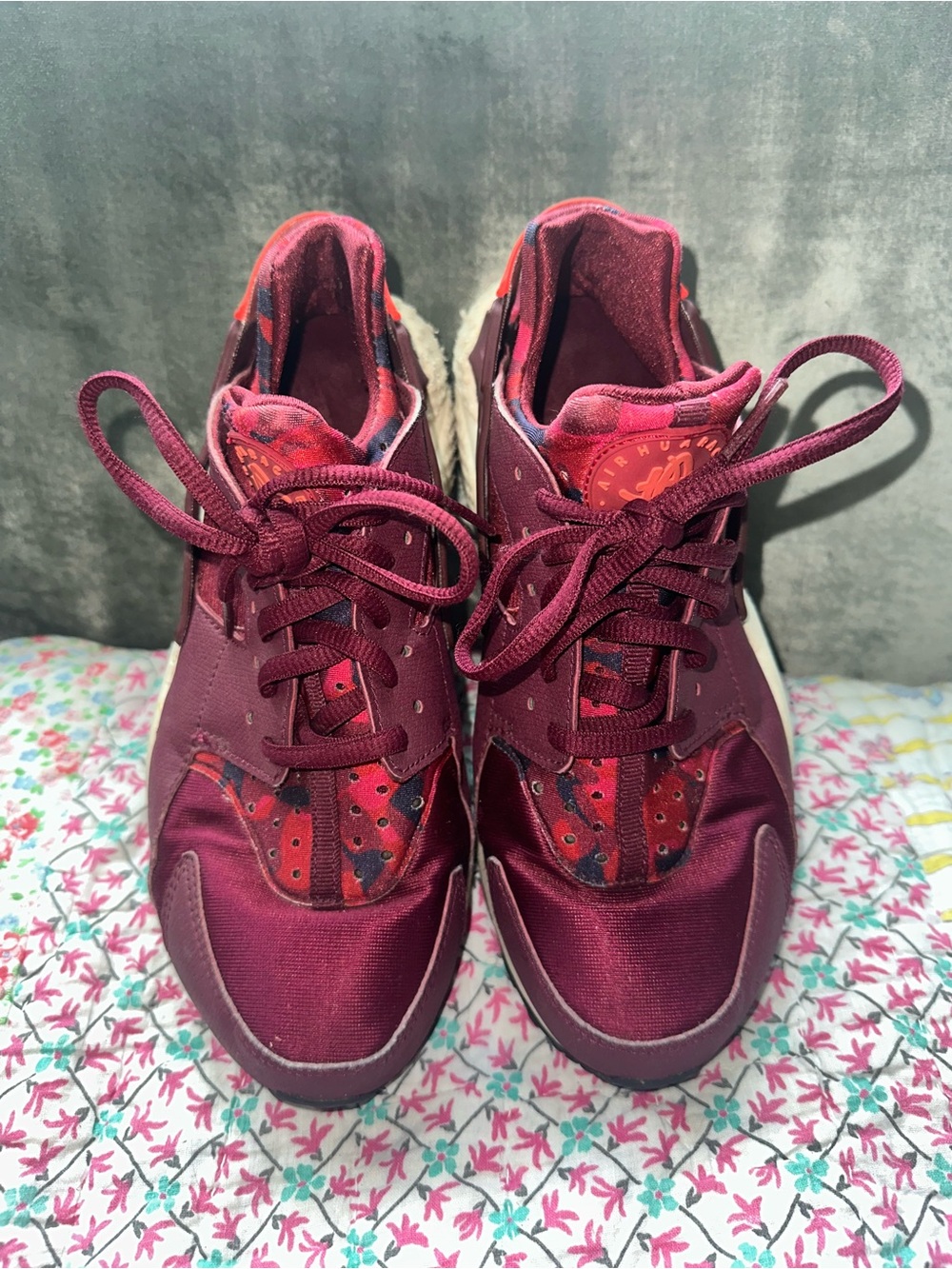 Nike Women’s Burgundy and Red Athletic Sneakers